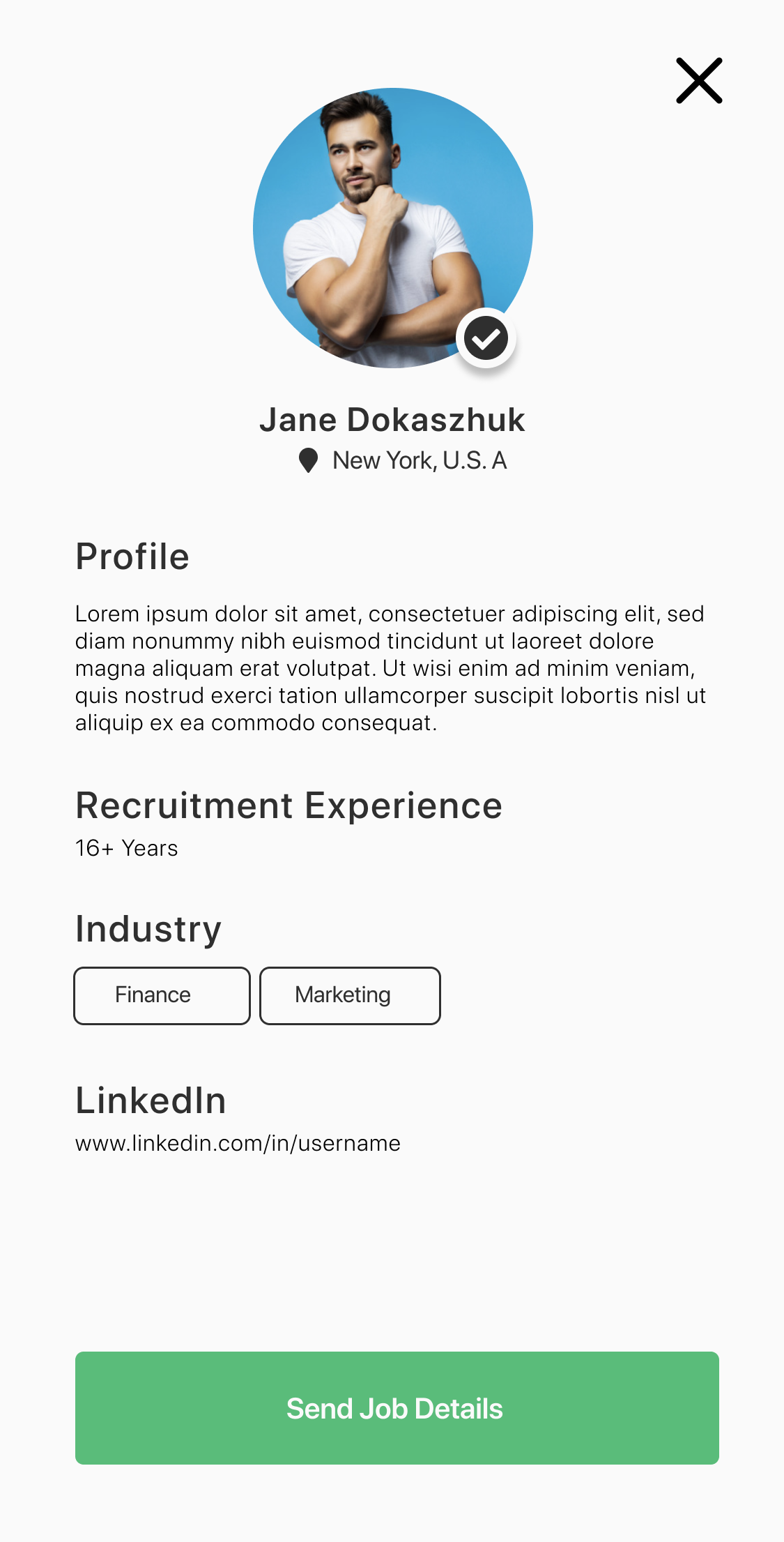 recruiter profile